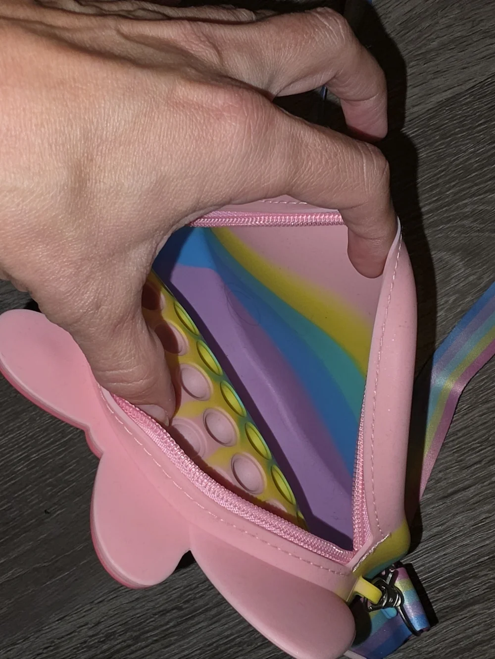 Girls CAT Pop IT Zip Closure Crossbody Purse! Like New!!